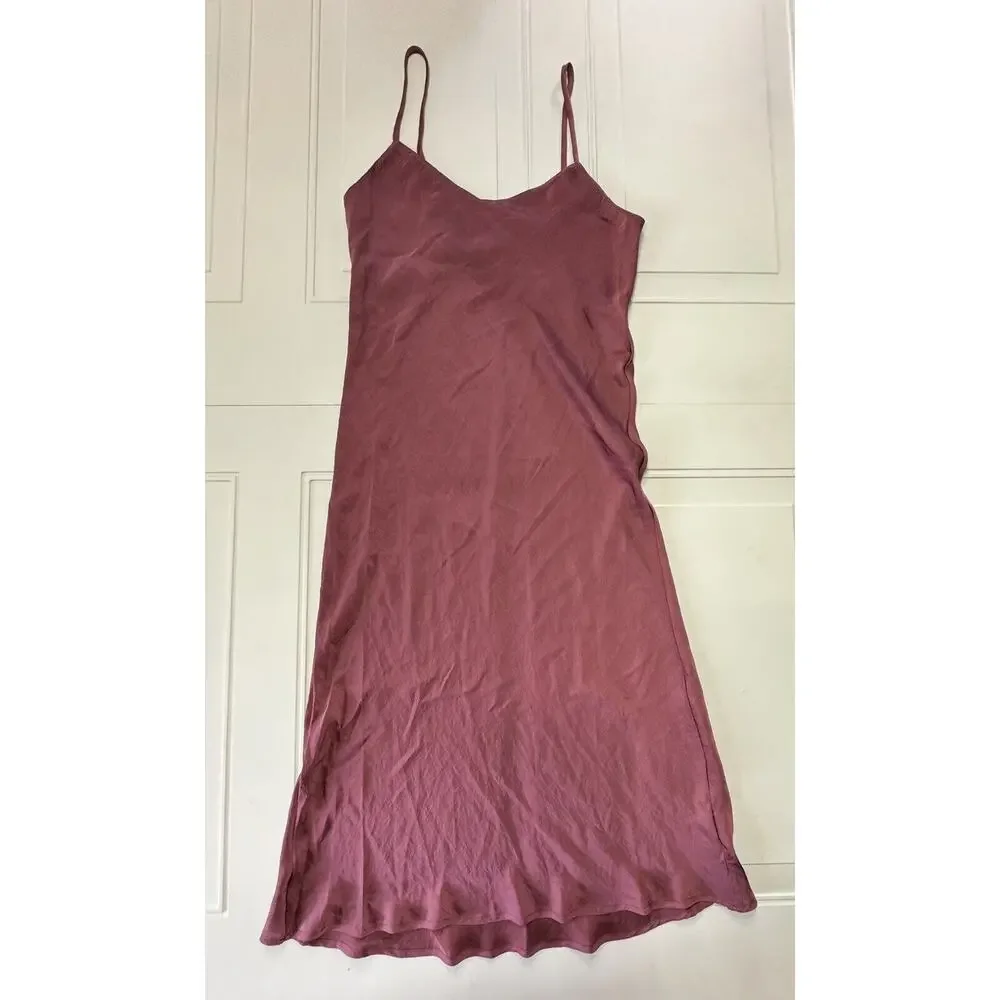 Originality Dillard Size Large Slip Dress Gown Burgundy Maroon Maxi